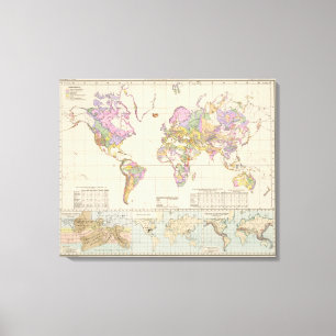Toile Der Erde - aperçu d'Ubersicht de la carte de la