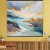 Toile Dérive des marées dorées (Insitu(Salon))