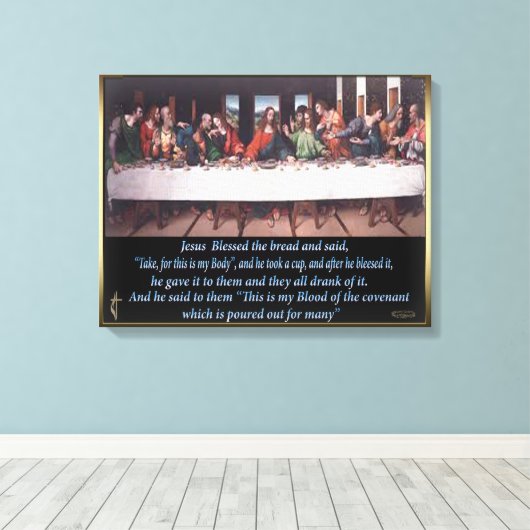 Toile Dernier drap de Jésus (Insitu (Plancher de Bois))