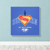 Toile Dernier fils de Krypton Emblem (Insitu (Plancher de Bois))