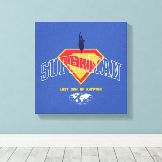 Toile Dernier fils de Krypton Emblem (Insitu (Plancher de Bois))