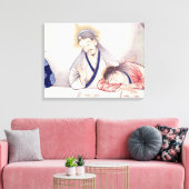 Toile Dernière Cène, Christ et Saint Jean (Insitu(Salon))
