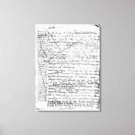 Toile Dernière page de A la Recherche du Temps Perdu (Recto)