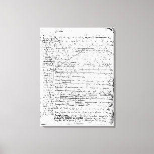 Toile Dernière page 'd'une La Recherche du Temps Perdu'