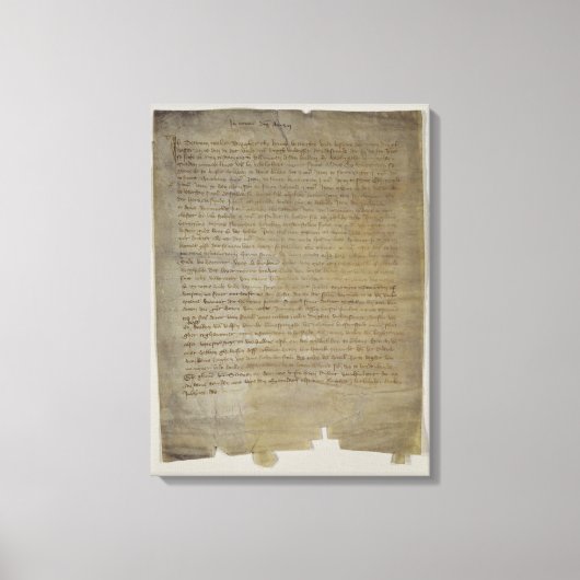 Toile Dernière volonté et testament de l'artiste (Recto)