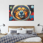 TOILE DES CHIENS DANS L'ESPACE (Insitu(Chambre))