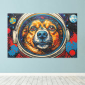 TOILE DES CHIENS DANS L'ESPACE (Insitu (Plancher de Bois))