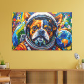TOILE DES CHIENS DANS L'ESPACE-12 (Insitu(Salon))
