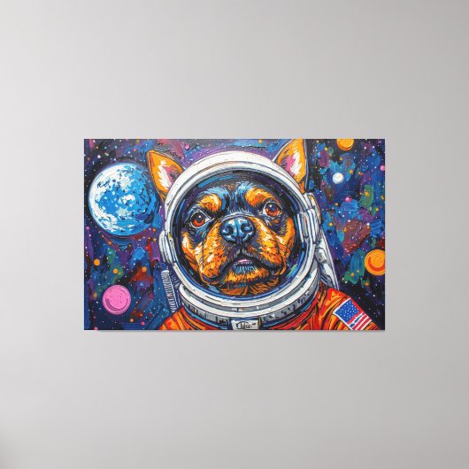 TOILE DES CHIENS DANS L'ESPACE-13 (Recto)