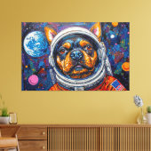 TOILE DES CHIENS DANS L'ESPACE-13 (Insitu(Salon))