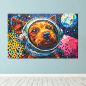TOILE DES CHIENS DANS L'ESPACE-16 (Insitu (Plancher de Bois))