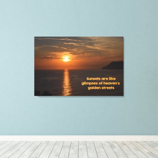 Toile Des couchers de soleil comme des aperçus des rues  (Insitu (Plancher de Bois))