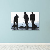 Toile Des marins balaient la baie du hangar (Insitu (Plancher de Bois))