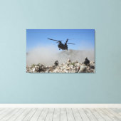 Toile Des nuages de poussière secoués par le rotor (Insitu (Plancher de Bois))