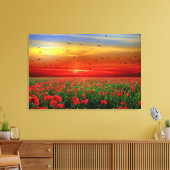 Toile Des Oiseaux De Coucher De Soleil Étonnants Sur Le  (Insitu(Salon))