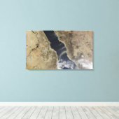 Toile Des panaches de poussière explosent au large des c (Insitu (Plancher de Bois))