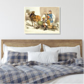 Toile Des péchés apportent du poisson vivant au marché, (Insitu(Chambre))