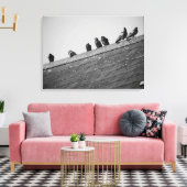 Toile Des pigeons sur le toit (Insitu(Salon))