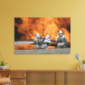 Toile Des pompiers neutralisent un incendie (Insitu(Salon))