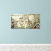 Toile Des prisonniers russes défilent sur le boulevard (Insitu (Plancher de Bois))