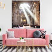 Toile Des puits de lumière coulent à travers les fenêtre (Insitu(Salon))