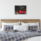 Toile Des Red Hot Garden Salsa Chili Peppers. (Insitu(Chambre))