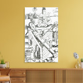 Toile Des soldats tirent sur un canon (Insitu(Salon))