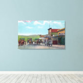 Toile Des touristes partent pour la scène de Tijuana (Insitu (Plancher de Bois))