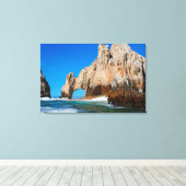 Toile Des Vagues Se Déplient Sur La Plage (Insitu (Plancher de Bois))