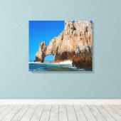 Toile Des Vagues Se Déplient Sur La Plage (Insitu (Plancher de Bois))