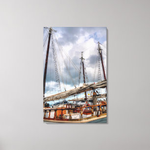 Toile Des voiliers sont accouplés dans le port de Key