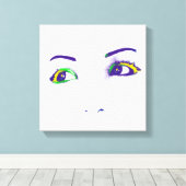 Toile Des yeux brillants (Insitu (Plancher de Bois))