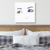 Toile Des yeux brillants (Insitu(Chambre))