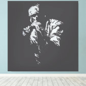 Toile Desenho Charles Bukowski (Insitu (Plancher de Bois))