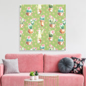 Toile Desert Bloom | Pattern vert (Insitu(Salon))