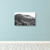 Toile Desert Cactus Jumping Cholla B&W Photo Art Prints (Insitu (Plancher de Bois))