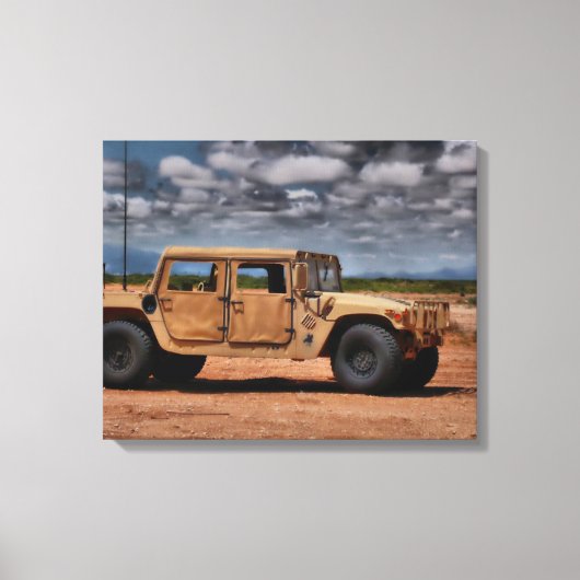 Toile Desert Humvee - Beaux-Arts Canvas Imprimer (Recto)