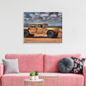 Toile Desert Humvee - Beaux-Arts Canvas Imprimer (Insitu(Salon))