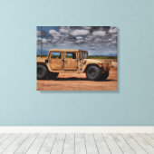 Toile Desert Humvee - Beaux-Arts Canvas Imprimer (Insitu (Plancher de Bois))