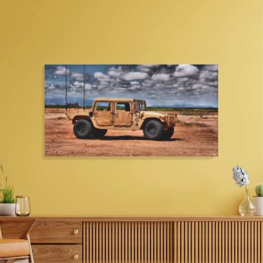 Toile Desert Humvee - Beaux-Arts Canvas Imprimer (Insitu(Salon))