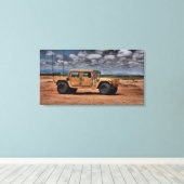 Toile Desert Humvee - Beaux-Arts Canvas Imprimer (Insitu (Plancher de Bois))