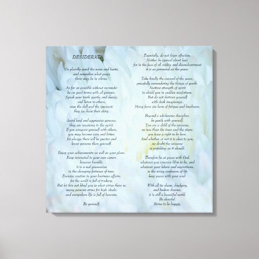 Toile Desiderata (Recto)