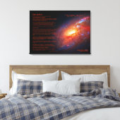 Toile Desiderata, M106 Galaxie Spirale, Canes Venatici (Insitu(Chambre))