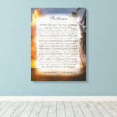 Toile DESIDERATA par Max Ehrmann-Sunset tropical (Insitu (Plancher de Bois))