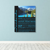 Toile Desiderata Poem Moraine Lac (Insitu (Plancher de Bois))