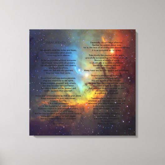 Toile Desiderata sur Pleiades Galaxy (Recto)