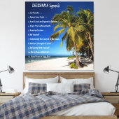 Toile DESIDERATA Synopsis - Détendez-vous sous les paume (Insitu(Chambre))