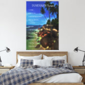 Toile DESIDERATA Synopsis Mystic Rocky Beach (Insitu(Chambre))