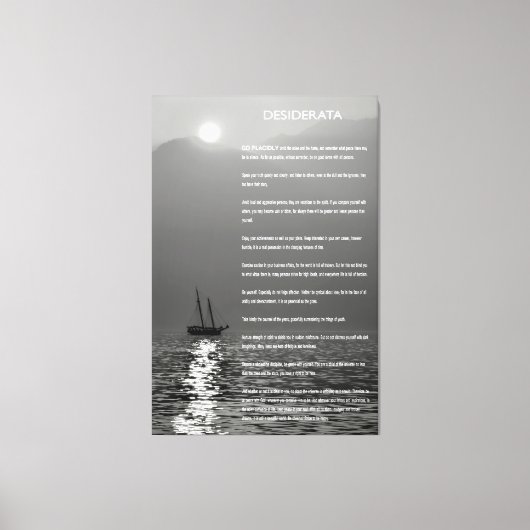 Toile DESIDERATA Twilight (Recto)