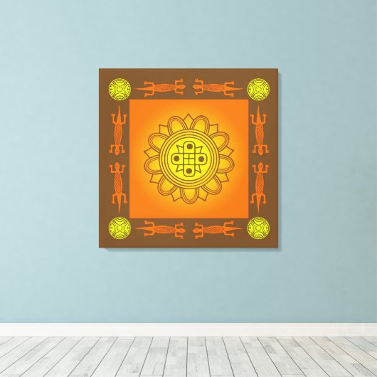 Toile Design africain (Insitu (Plancher de Bois))